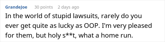 Screenshot of an online comment discussing concerns about a potential lawsuit and legal advice regarding a late girlfriend’s mom.
