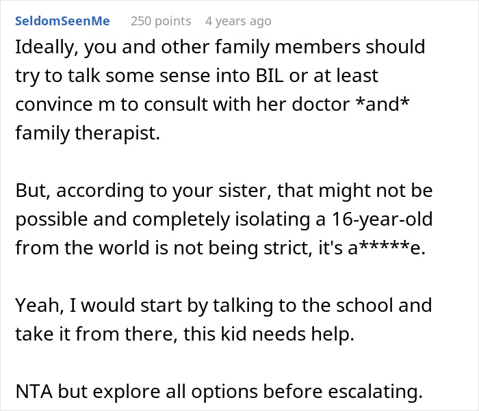 Screenshot of online advice forum discussion about debating calling CPS after learning about niece’s difficult home life. Screenshot of online advice forum discussion about debating calling CPS after learning about niece’s difficult home life.