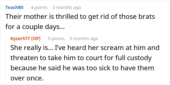 Reddit comments discussing a couple kicking out their roomie after his kids covered everything in pee despite prior warnings. Reddit comments discussing a couple kicking out their roomie after his kids covered everything in pee despite prior warnings.