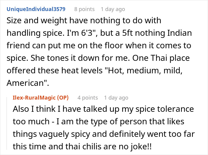 Reddit users discuss spice tolerance and spicy food, relating to a coworker stealing a woman’s spicy lunch incident. Reddit users discuss spice tolerance and spicy food, relating to a coworker stealing a woman’s spicy lunch incident.
