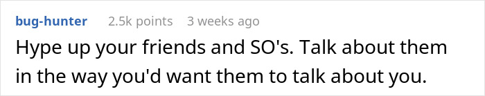 Comment about hyping up friends and significant others, relating to man dumping girlfriend after learning her squad secretly hates him. Comment about hyping up friends and significant others, relating to man dumping girlfriend after learning her squad secretly hates him.