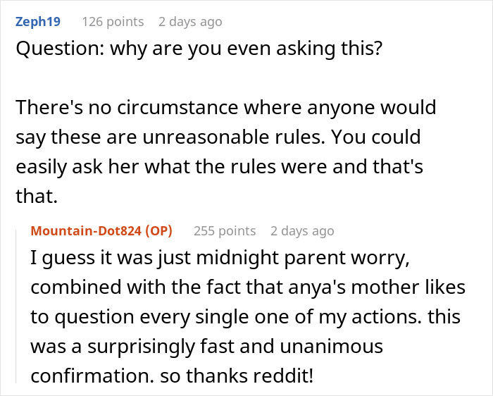 Reddit discussion about enforcing basic boundaries during daughter's sleepover with parental concerns and rule questions. Reddit discussion about enforcing basic boundaries during daughter's sleepover with parental concerns and rule questions.