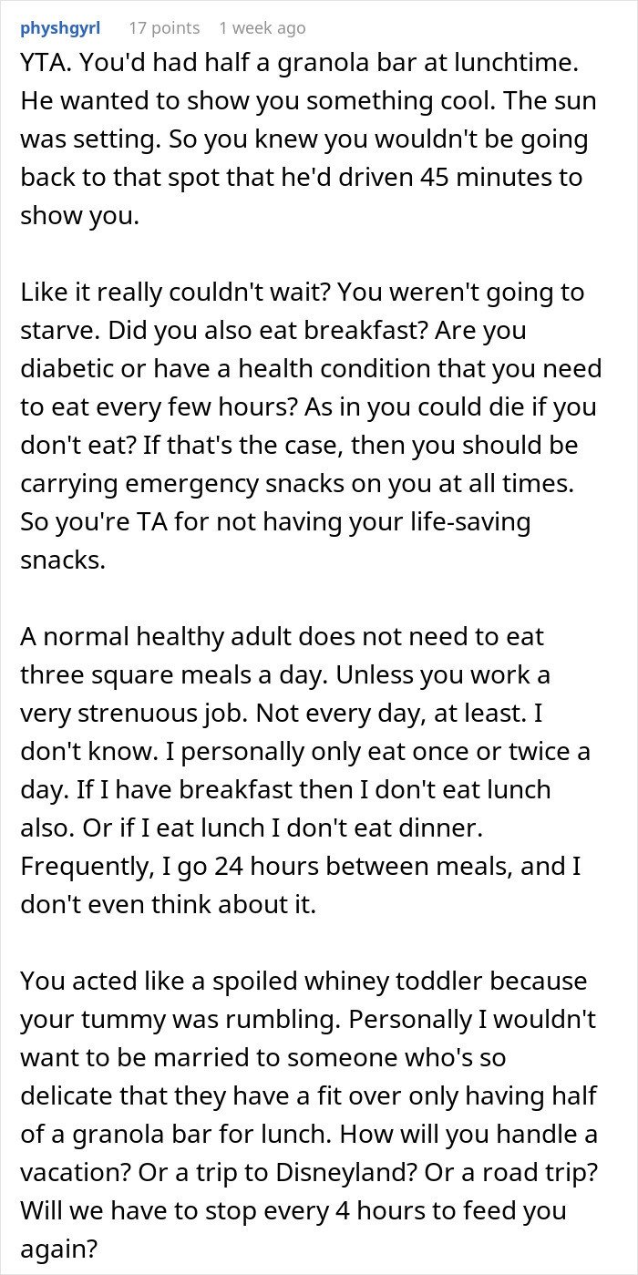 “Are You 6?”: Woman Ruins Her BF’s Proposal Because She Was Hangry, Splits The Internet “Are You 6?”: Woman Ruins Her BF’s Proposal Because She Was Hangry, Splits The Internet