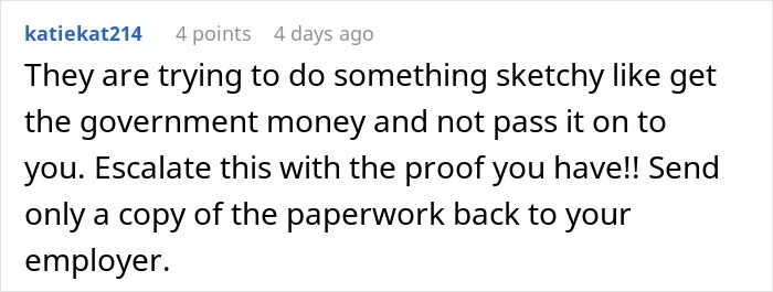 Comment advising to escalate with proof after company tells pregnant woman she’s not eligible for maternity leave. Comment advising to escalate with proof after company tells pregnant woman she’s not eligible for maternity leave.