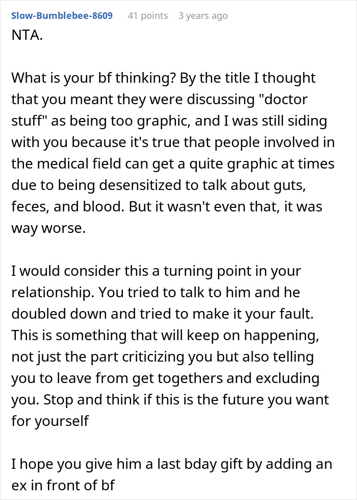 Text discussion about a woman refusing to leave party she planned despite boyfriend and friends demanding privacy and exclusion. Text discussion about a woman refusing to leave party she planned despite boyfriend and friends demanding privacy and exclusion.
