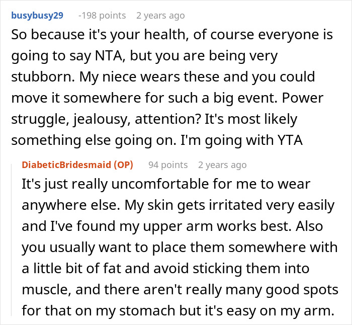 Reddit discussion on woman refusing to risk her health for sister’s wedding photo aesthetic, causing family upset. Reddit discussion on woman refusing to risk her health for sister’s wedding photo aesthetic, causing family upset.