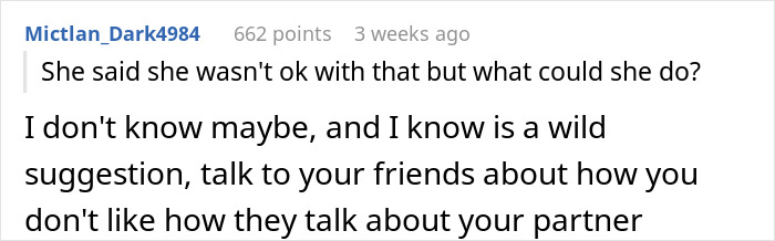 Screenshot of a social media comment discussing a man dumping his girlfriend after learning her squad secretly hates him. Screenshot of a social media comment discussing a man dumping his girlfriend after learning her squad secretly hates him.