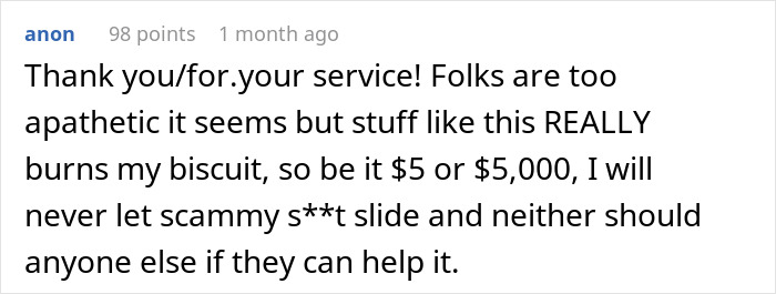 Screenshot of an online comment expressing frustration about unfair cleaning bills and supporting victimized venue hosts. Screenshot of an online comment expressing frustration about unfair cleaning bills and supporting victimized venue hosts.