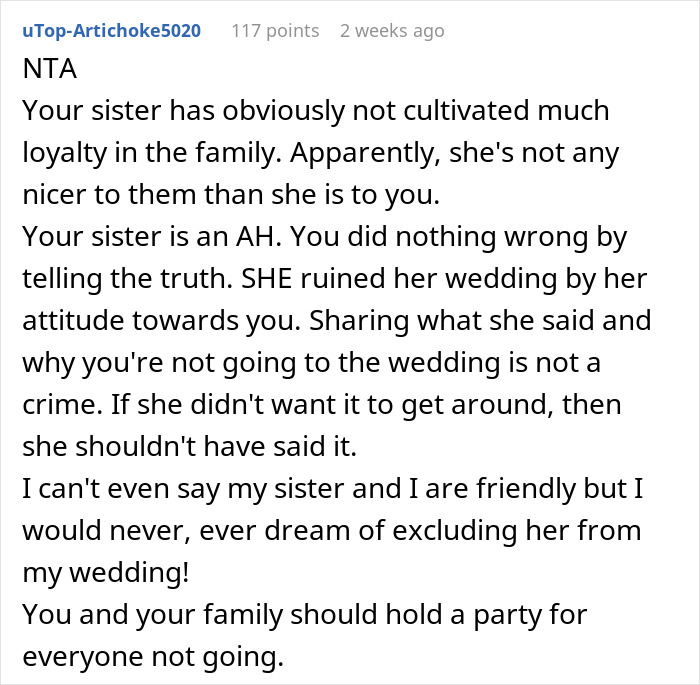 Bride's Fam Boycotts Wedding After She Plans To Exclude Bro Just Because Of His Alternative Look Bride's Fam Boycotts Wedding After She Plans To Exclude Bro Just Because Of His Alternative Look