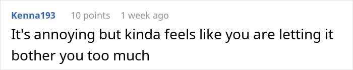 Reddit comment expressing annoyance but suggesting not to let rude aunt’s fast-food wrappers and grease ruin elegant wedding planning. Reddit comment expressing annoyance but suggesting not to let rude aunt’s fast-food wrappers and grease ruin elegant wedding planning.