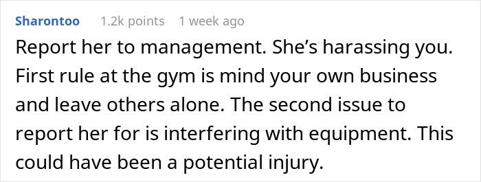 Man avoiding gym stalker who becomes aggressive by throwing weights after rejection during workout. Man avoiding gym stalker who becomes aggressive by throwing weights after rejection during workout.