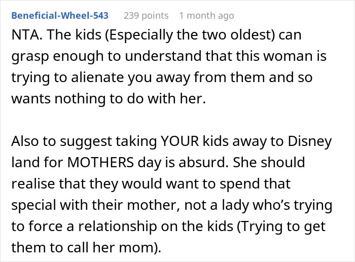 Stepmom throws a hysterical fit as kids refuse to celebrate Mother’s Day together, making their lives difficult. Stepmom throws a hysterical fit as kids refuse to celebrate Mother’s Day together, making their lives difficult.