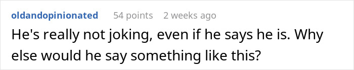 Screenshot of a social media comment discussing a groom-to-be making cold feet jokes, causing the bride to worry. Screenshot of a social media comment discussing a groom-to-be making cold feet jokes, causing the bride to worry.