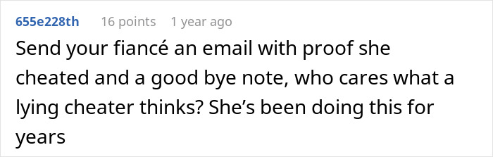 Comment on a forum about a man shocked by what a private investigator found about his partner’s infidelity. Comment on a forum about a man shocked by what a private investigator found about his partner’s infidelity.