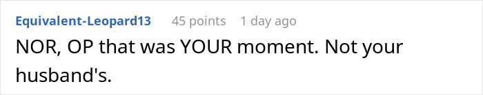 Text message screenshot showing a user named Equivalent-Leopard13 commenting about a woman’s graduation day moment being overshadowed by her husband. Text message screenshot showing a user named Equivalent-Leopard13 commenting about a woman’s graduation day moment being overshadowed by her husband.