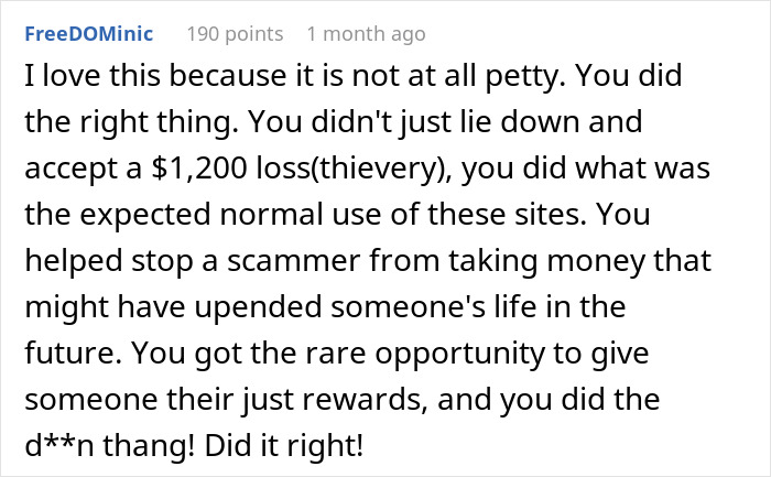 Screenshot of an online comment defending a venue host who sent a $1200 cleaning bill after a guest ruined her reputation. Screenshot of an online comment defending a venue host who sent a $1200 cleaning bill after a guest ruined her reputation.