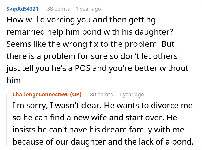 ALT text: Man insists he can’t bond with daughter born by cesarean, leading to divorce demand discussed in online comments. ALT text: Man insists he can’t bond with daughter born by cesarean, leading to divorce demand discussed in online comments.