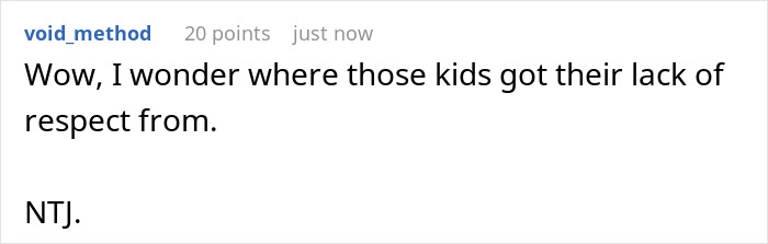 Comment on Reddit about man calling cops on bro and family after they broke into his home to use pool, expressing disbelief over kids' disrespect. Comment on Reddit about man calling cops on bro and family after they broke into his home to use pool, expressing disbelief over kids' disrespect.