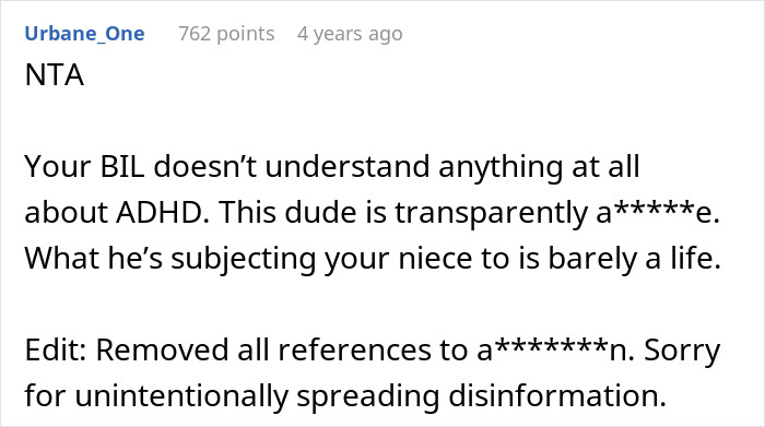 Screenshot of a user comment debating calling CPS after learning about niece’s challenging home life and ADHD struggles. Screenshot of a user comment debating calling CPS after learning about niece’s challenging home life and ADHD struggles.