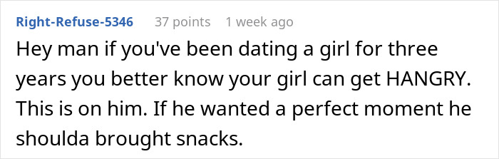 “Are You 6?”: Woman Ruins Her BF’s Proposal Because She Was Hangry, Splits The Internet “Are You 6?”: Woman Ruins Her BF’s Proposal Because She Was Hangry, Splits The Internet
