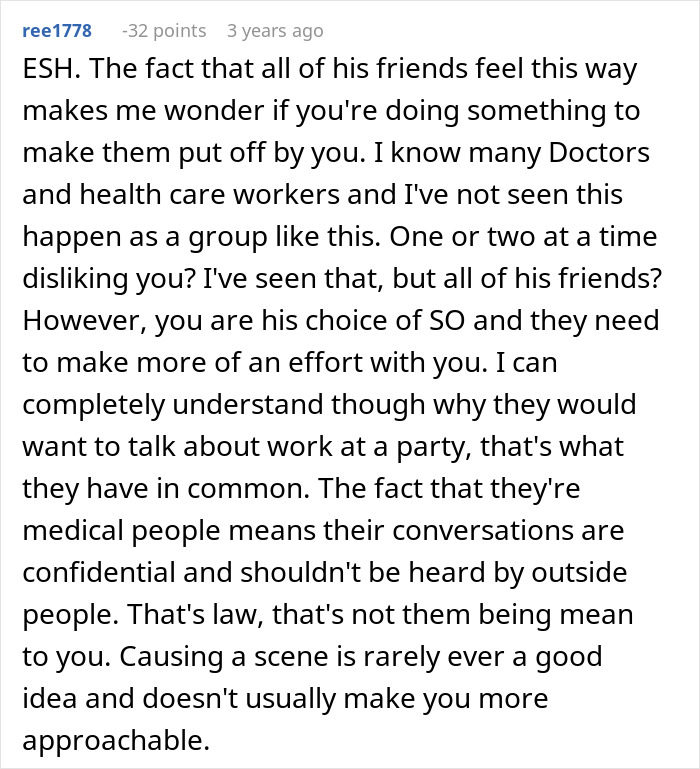 Text from online forum discussing a woman refusing to leave party she planned after boyfriend and friends demand privacy. Text from online forum discussing a woman refusing to leave party she planned after boyfriend and friends demand privacy.