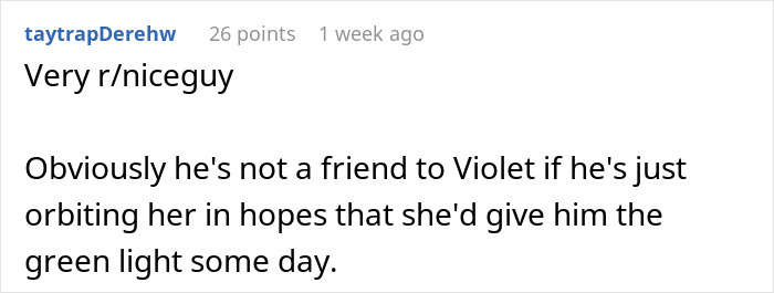 Screenshot of a social media comment discussing a guy turning psycho on friends after his crush chose a friend. Screenshot of a social media comment discussing a guy turning psycho on friends after his crush chose a friend.