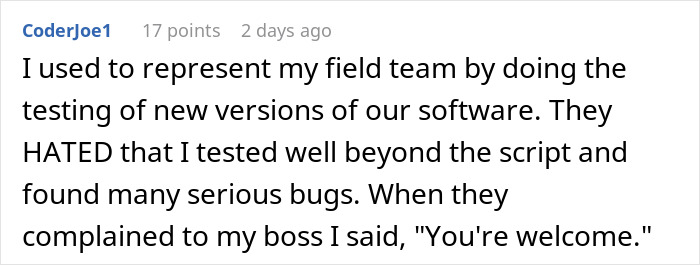 Developer reports bugs during exploratory testing as lead restricts the process, impacting game quality and software feedback.