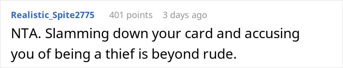 Comment from user Realistic_Spite2775 addressing tipping etiquette and rude accusations in an online discussion about tipping 83 cents. Comment from user Realistic_Spite2775 addressing tipping etiquette and rude accusations in an online discussion about tipping 83 cents.
