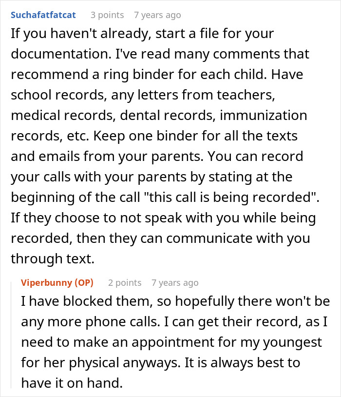 Text comments offering advice on how to deal with a mom threatening to call CPS and documenting communications. Text comments offering advice on how to deal with a mom threatening to call CPS and documenting communications.