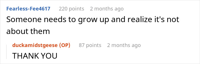 Reddit exchange showing drama after ex sends immature text, with users calling them a narcissist in the conversation. Reddit exchange showing drama after ex sends immature text, with users calling them a narcissist in the conversation.