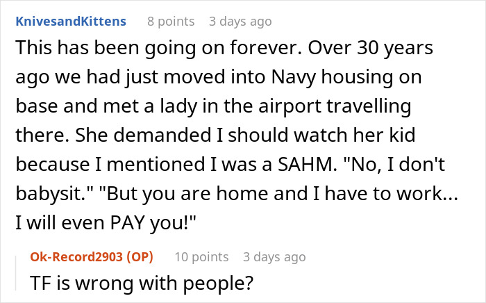 Mom assumes neighbor will babysit because she’s a SAHM and throws tantrum after being refused help with kids Mom assumes neighbor will babysit because she’s a SAHM and throws tantrum after being refused help with kids