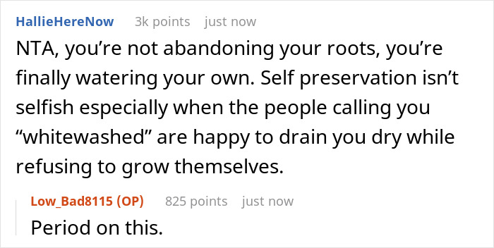Alt text: Online discussion about teacher paying family’s bills and being called whitewashed and selfish for stopping financial support Alt text: Online discussion about teacher paying family’s bills and being called whitewashed and selfish for stopping financial support