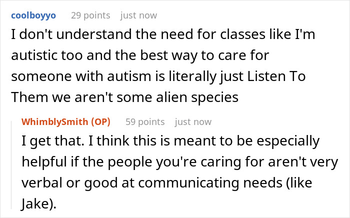 Chat conversation about 17YO fearing family is setting him up to babysit autistic stepbro and refusing related classes.