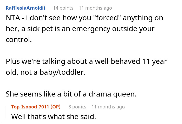 Screenshot of an online discussion about a man needing his niece to watch his 11-year-old son and her asking for $100. Screenshot of an online discussion about a man needing his niece to watch his 11-year-old son and her asking for $100.