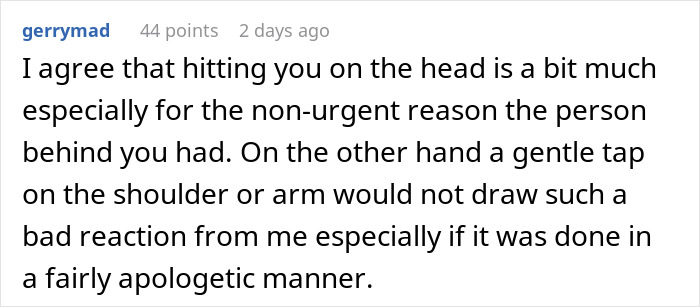 Obnoxious guy slaps passenger’s head to get attention, nearly getting slapped back in a tense interaction. Obnoxious guy slaps passenger’s head to get attention, nearly getting slapped back in a tense interaction.