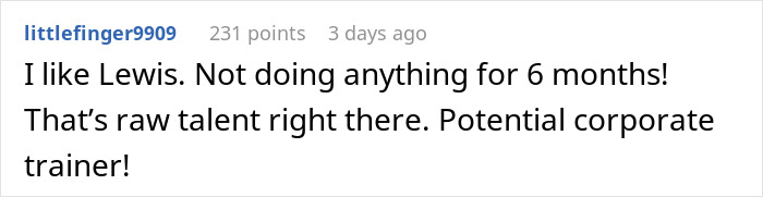 Screenshot of an online comment discussing influencer marketing coworker and their downfall in a casual tone. Screenshot of an online comment discussing influencer marketing coworker and their downfall in a casual tone.