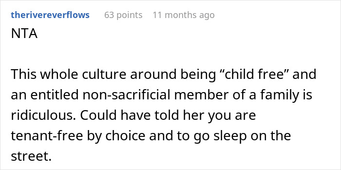 Reddit comment discussing family dynamics and entitlement in a situation about watching an 11-year-old son. Reddit comment discussing family dynamics and entitlement in a situation about watching an 11-year-old son.