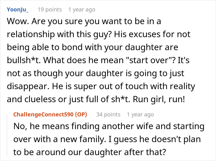 Online discussion excerpt showing users debating a man’s refusal to bond with his cesarean baby daughter and demand for divorce. Online discussion excerpt showing users debating a man’s refusal to bond with his cesarean baby daughter and demand for divorce.