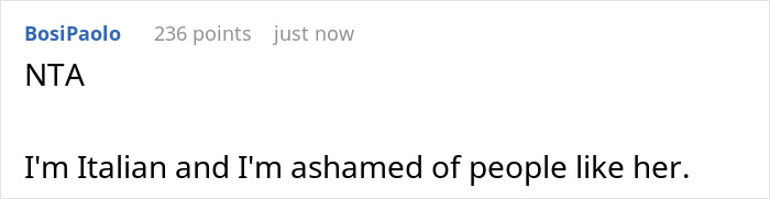 Commenter expressing shame while discussing spices and cappuccino culture related to Italian hospitality online. Commenter expressing shame while discussing spices and cappuccino culture related to Italian hospitality online.