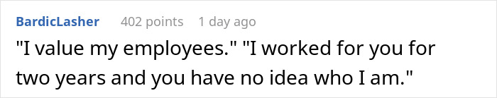 Text post on a social platform showing a user expressing frustration about being undervalued by their boss in a work setting. Text post on a social platform showing a user expressing frustration about being undervalued by their boss in a work setting.