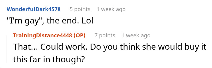 Online comments discussing a man trying to avoid a gym stalker who hurls weights after rejection. Online comments discussing a man trying to avoid a gym stalker who hurls weights after rejection.