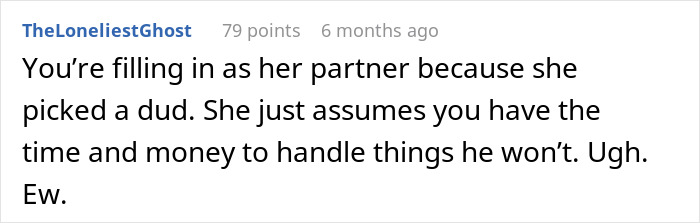 Screenshot of an online comment about a woman setting boundaries with her friend over hosting her toddler repeatedly. Screenshot of an online comment about a woman setting boundaries with her friend over hosting her toddler repeatedly.