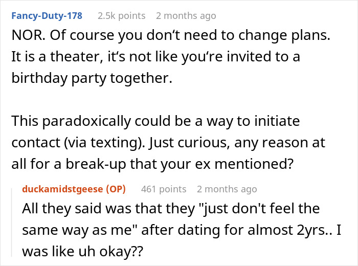 Reddit comments discussing drama after an ex pops up with an immature text, users label the behavior narcissistic. Reddit comments discussing drama after an ex pops up with an immature text, users label the behavior narcissistic.