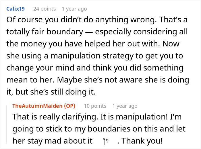 Comment discussion about a child-free lady setting boundaries on babysitting and facing sister's silence as a reaction. Comment discussion about a child-free lady setting boundaries on babysitting and facing sister's silence as a reaction.