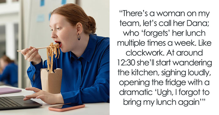 Office Moocher Forgets Lunch Twice A Week, Magically Finds “Leftovers” To Eat, Coworkers Fight Back