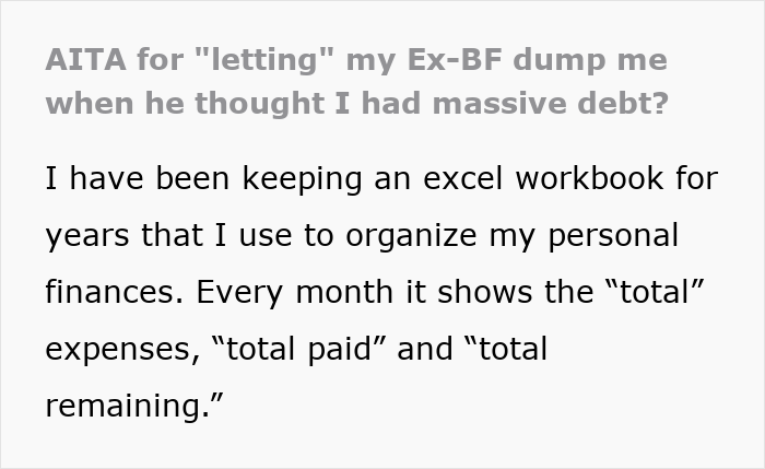 Guy Dumps Girlfriend With &ldquo;Massive Debt&rdquo;, Is Mad When He Finds Out He Had It Wrong All Along