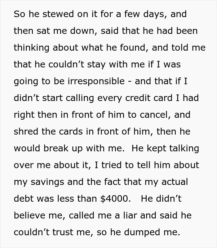 Guy Dumps Girlfriend With &ldquo;Massive Debt&rdquo;, Is Mad When He Finds Out He Had It Wrong All Along