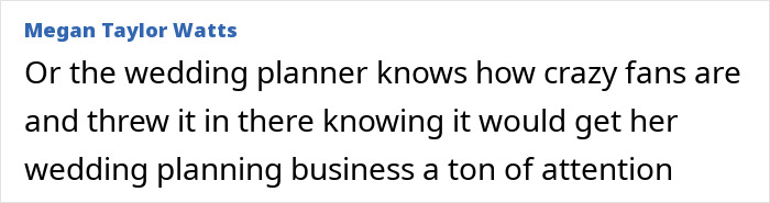 Comment about wedding planner and fan attention, discussing Taylor Swift and Travis Kelce secret marriage rumors after invitation leak Comment about wedding planner and fan attention, discussing Taylor Swift and Travis Kelce secret marriage rumors after invitation leak