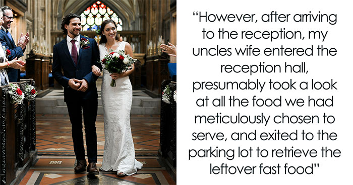Toxic Aunt Gatecrashes Niece’s Wedding With A Bucket Of Chicken, Says “No Thanks” To Gourmet Cuisine