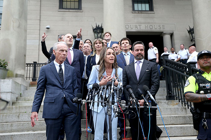 Karen Read speaks at courthouse steps after acquittal in slaying of cop boyfriend, amid intense public and media attention. Karen Read speaks at courthouse steps after acquittal in slaying of cop boyfriend, amid intense public and media attention.
